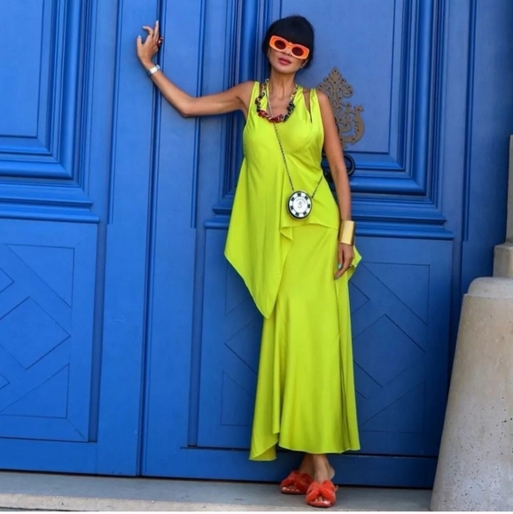 ZARA FLOWY DRESS WITH CAPE SIZE S - Picture 2 of 14